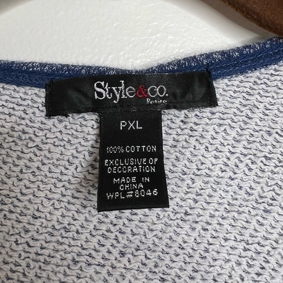 Style & Co Open front Casual Blazer Jacket Women’s Petite XL Gold Stud Details - Picture 3 of 9